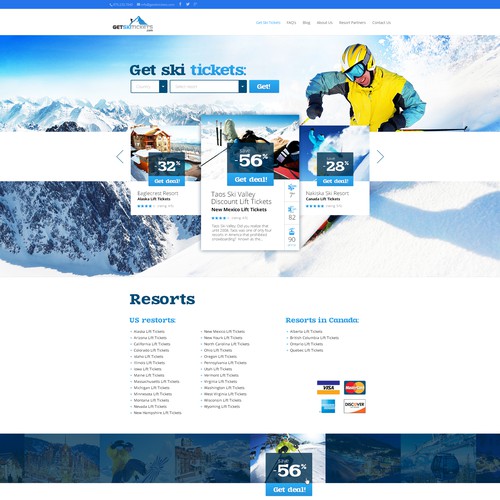 Redesign Our Ski Ticket Landing Page