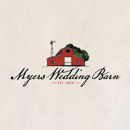 Logo concept for Myers Wedding Barn