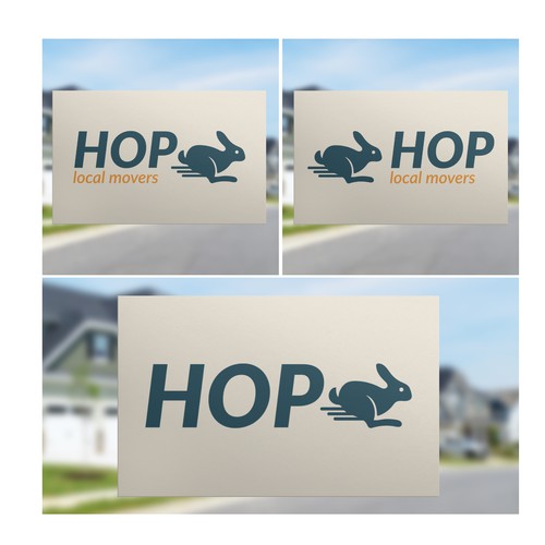 HOP local mover concept logo