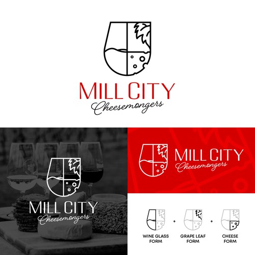 Logo design for Mill City Cheesemonger