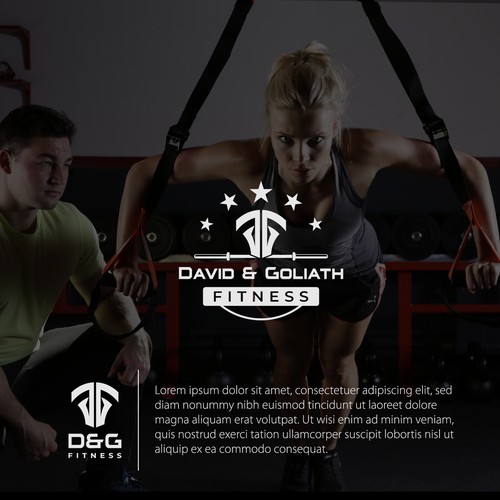 David and Goliath fitness logo