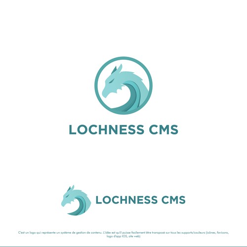 Masculin, Modern, and Luxury logo for Lochness CMS