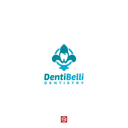 Bold logo for Denti Belli, dentistry from Italy.