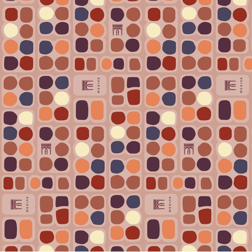 Pattern design for leather products lining