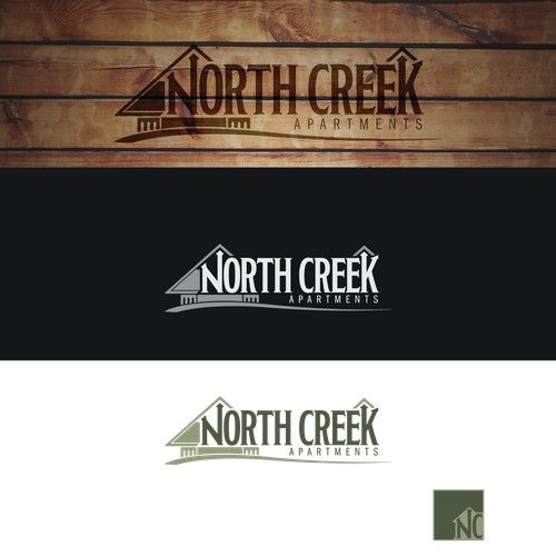 logo concept for new craftsman style apartment complex in Texas