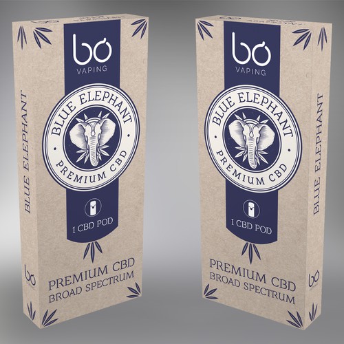 Blue Elephant - Premium CBD packaging design