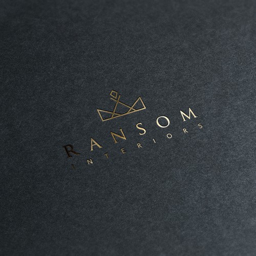 Create a sophisticated, iconic logo for interior design boutique Ransom