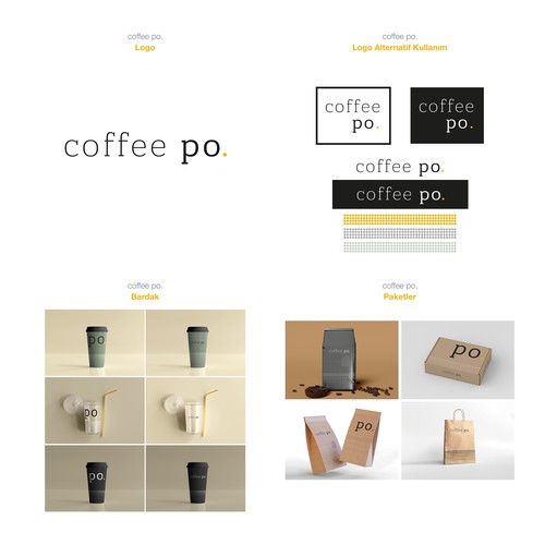 Coffee Po. Logo and Brand Indentity Pack