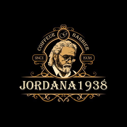 Vintage luxurious logo for a barber shop - Jordana1938