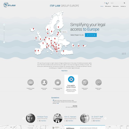 Design a cool, but trustworthy and functional lawyer's website 