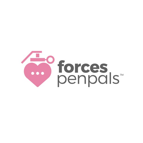 forces penpal logo design