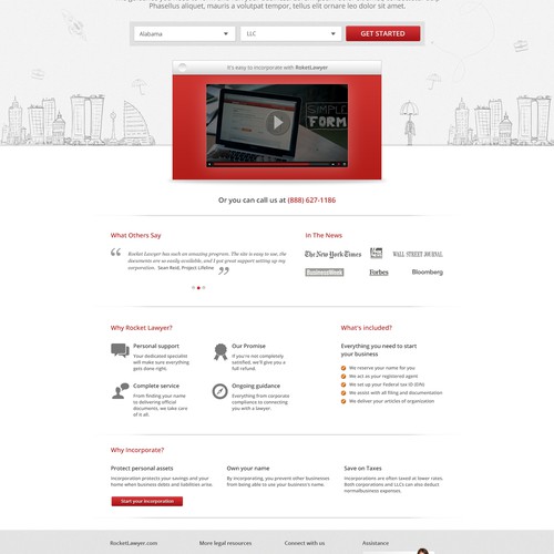 Home page design