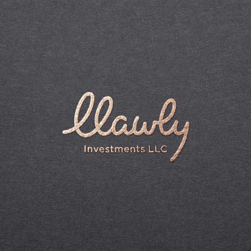 logo concept for llawly real estate investment