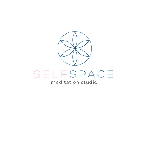 Clean logo for a meditation studio