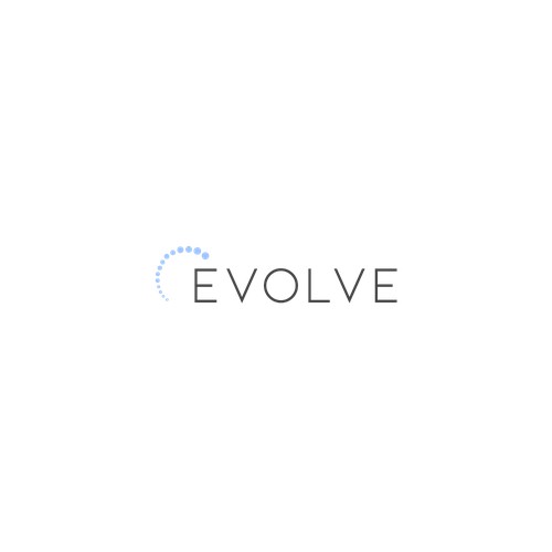 A very modern and minimal logo for Evolve