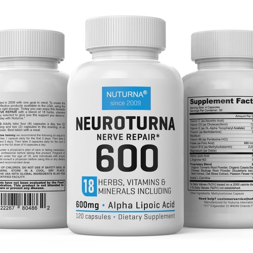Supplement Label for NEUROTURNA