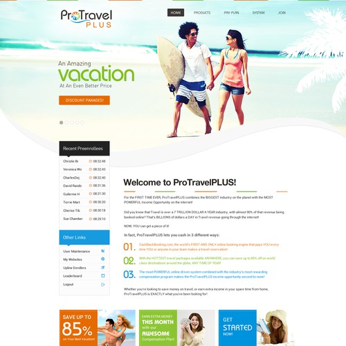 WEBSITE DESIGN FOR TRAVEL COMPANY - NEW