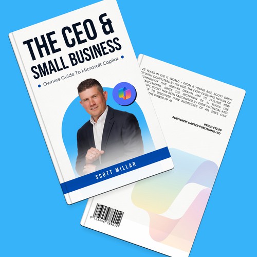 The CEO & Small Business Owners Guide To Microsoft Copilot book cover design