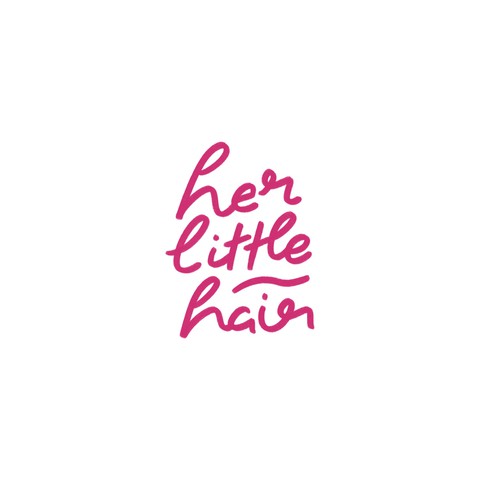 Her Little Hair Handwritting Logo