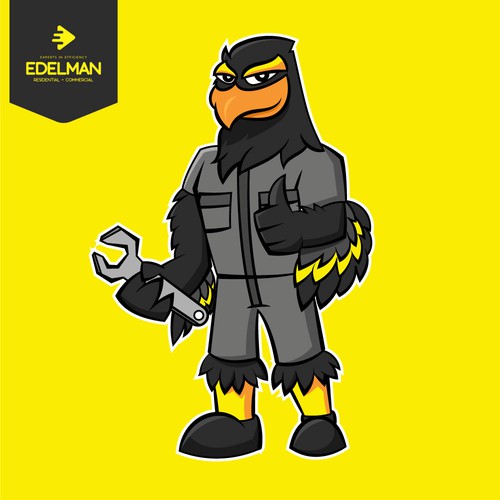 eagle handyman mascot 