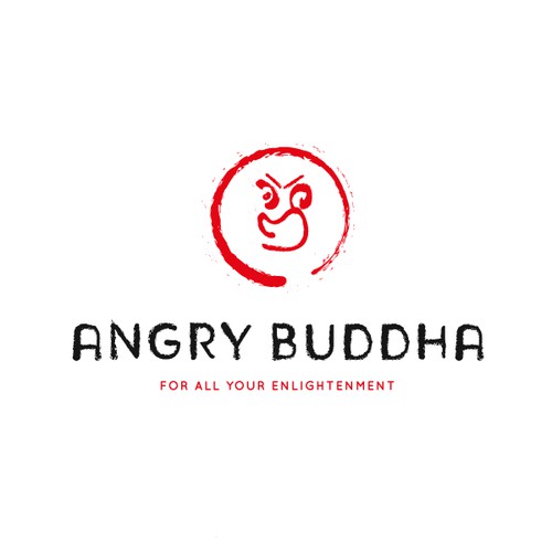 Angry Buddha logo proposal