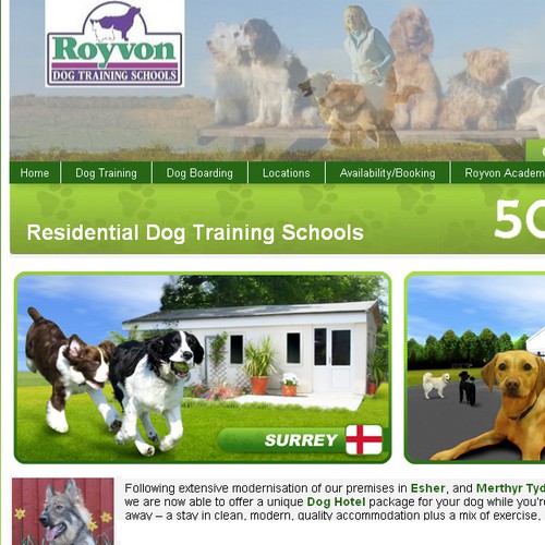 Web Banner for Dog Hotel