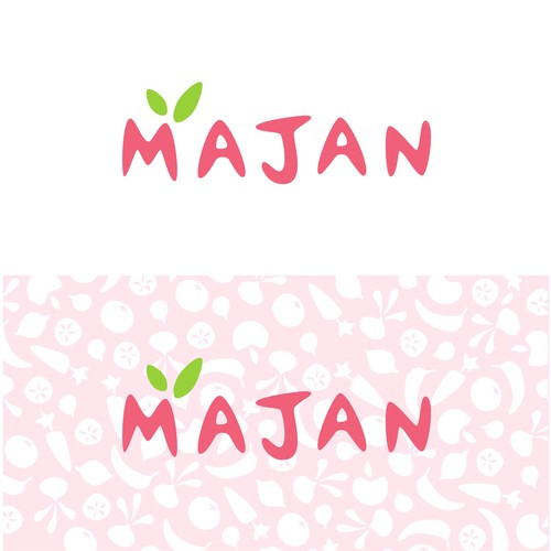 Hand drawn logo design for baby food company