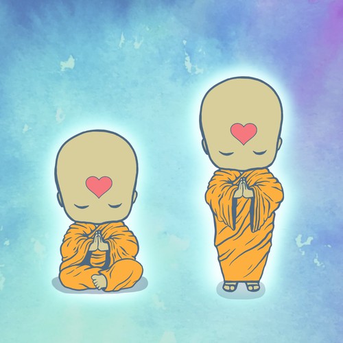 Baby Buddha Mascot 