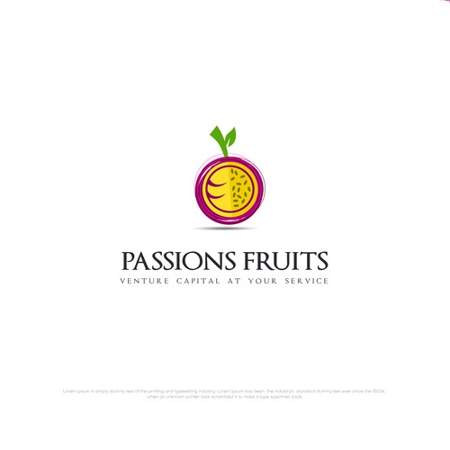 Logo Concept : Passion Fruit + €-symbol