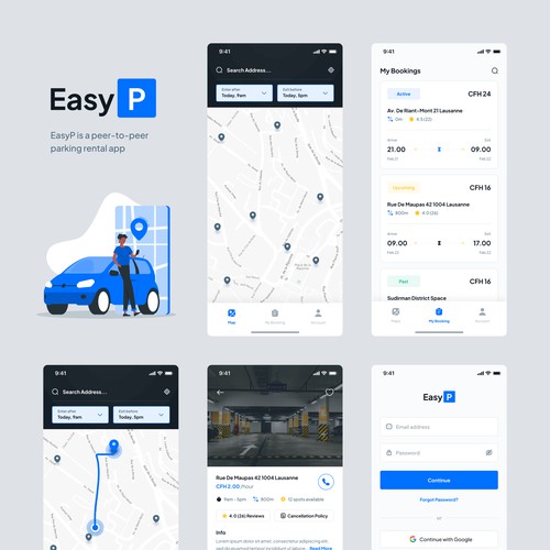 EasyP — Peer-to-Peer Parking App (iOS MVP)