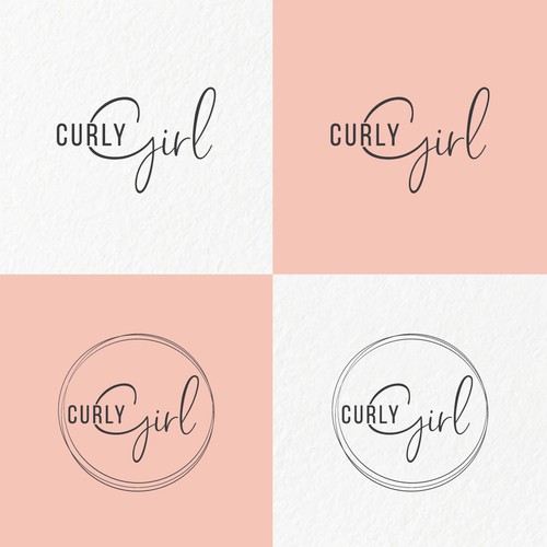 Logo concept for Curly Girl.