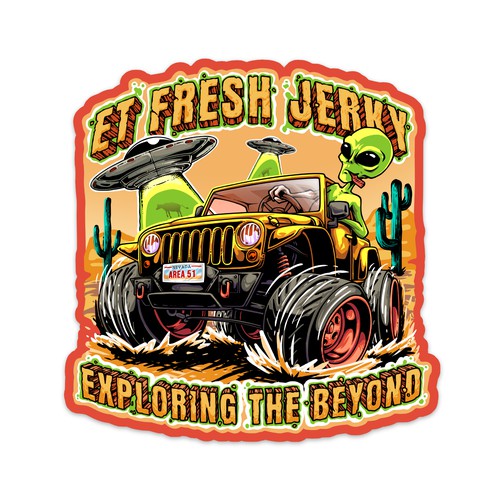 ET Fresh Jerky Sticker - Exploring The Beyond