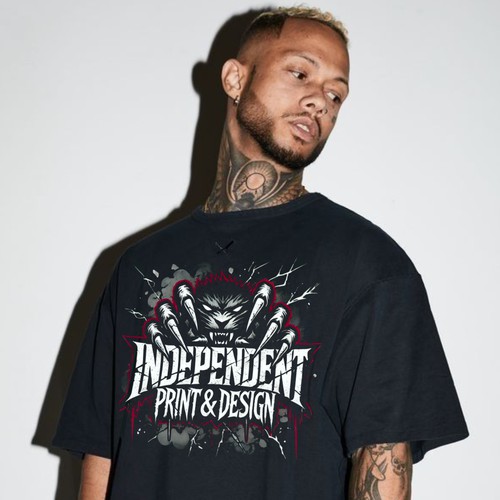 Fierce Mascot Tee Design – Independent Print & Design