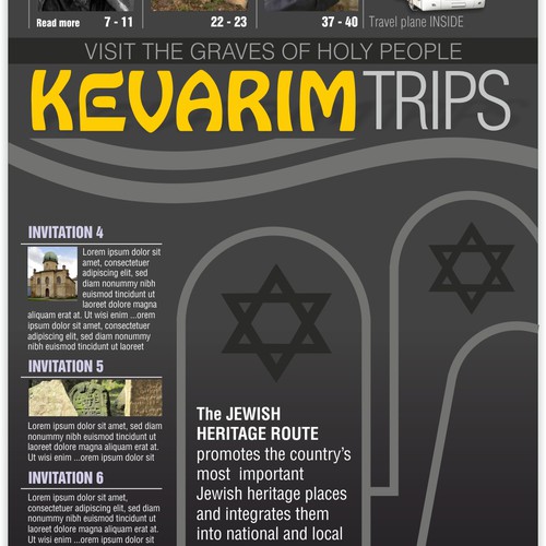 New magazine cover wanted for Kevarim trips