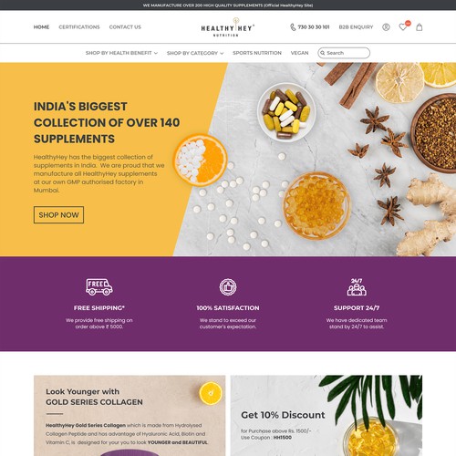 Fresh and modern web page design