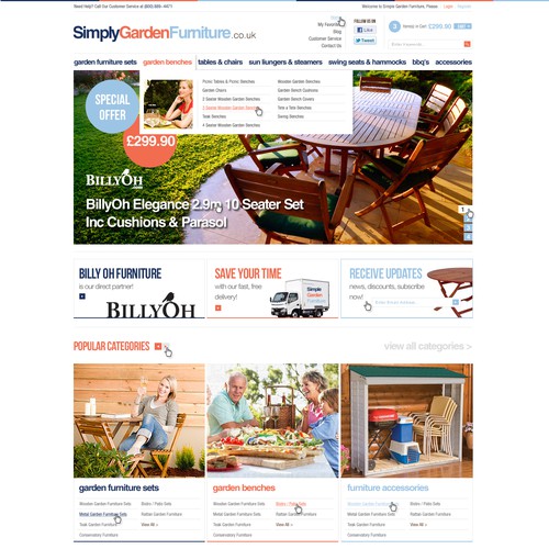 SimplyGardenFurniture - English Ecommerce Store