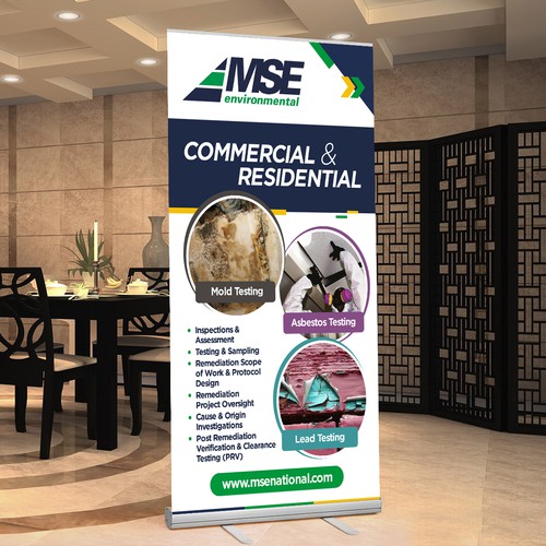 Roll-up Banner design for MSE Environmental