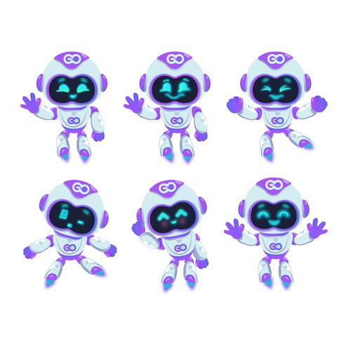 Cute Robot Mascot for Community Listing Site