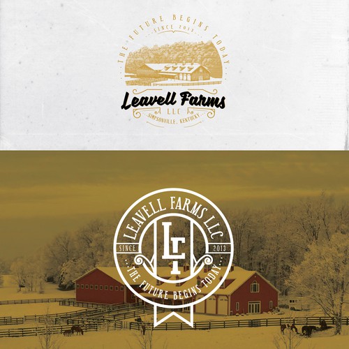 Classic logo design and hosted website for family owned and operated horse farm