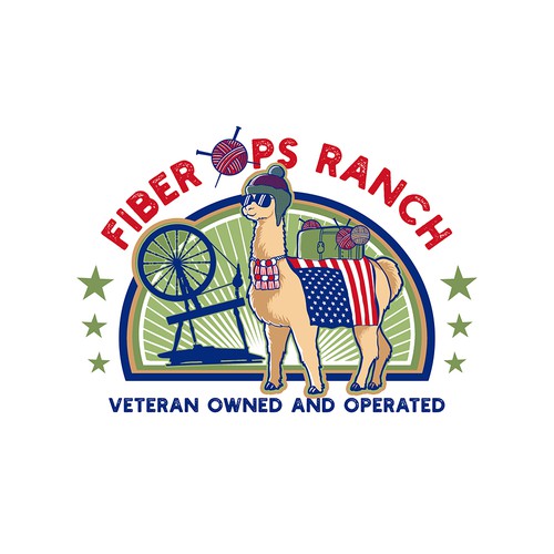 Fiber Ops Ranch Cartoon logo