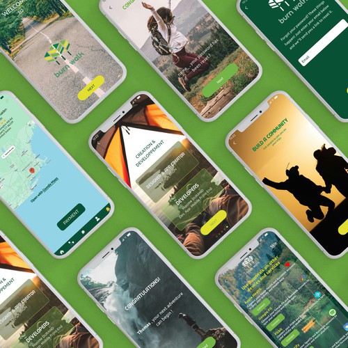 BURNWALK – UI/UX Design for an Outdoor Adventure App