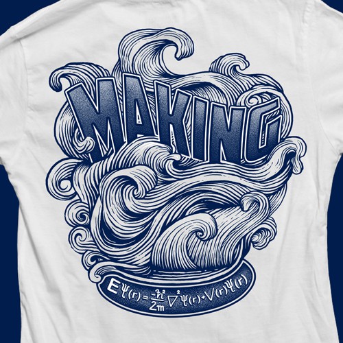 Need image for Tshirts and stickers for boat: Making Waves