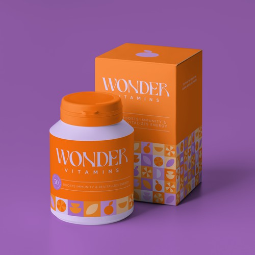 Wonder Vitamins - Vitamin C Gummies - Logo Design & Packaging