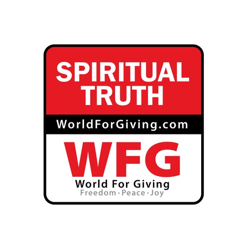 Sticker design to promote spiritual truth website.