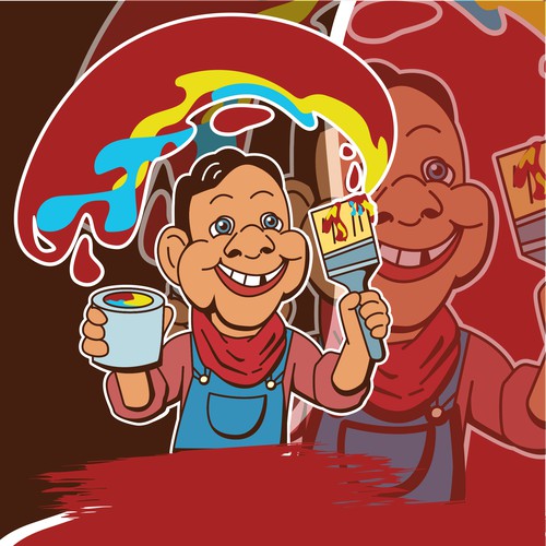 Howdy Doody cartoon mascot logo