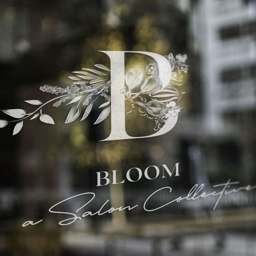 Blooming logo concept for Bloom, a Salon Collective