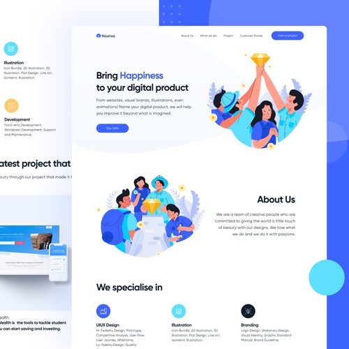 Landing Page Noansa Studio