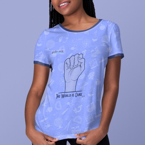 'Girl Power' T-shirt Design for a STEM Camp