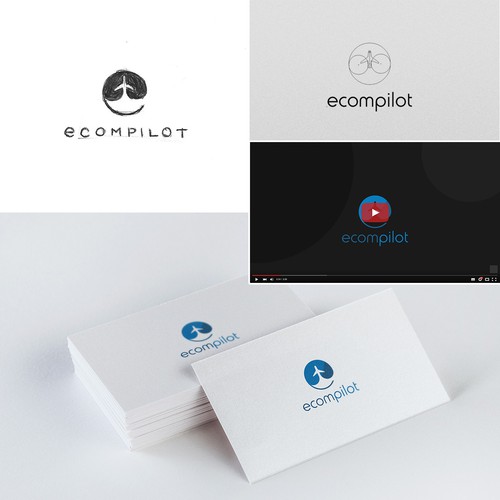 Logo from scratch for "Ecompilot" online education