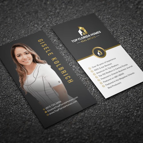 Vertical Business Card Design